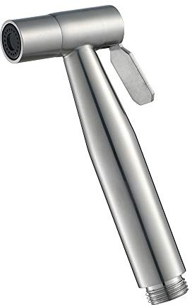 VNFOCRQJH Handheld Bidet Sprayer Head Stainless Steel Brushed Portable Toilet Bidet Shower Head Bathroom Shower Bidet Tap for Toilet Cleaning, Pet Bath, Personal Hygiene,B(B)