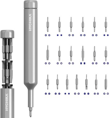 HYCHIKA 39 in 1 Set di Cacciaviti di Precisione - 39-in-1 Screwdriver Set IDEALE PER Elettronica | Occhiali | Orologi | Giochi | Progetti per hobby | Biciclette