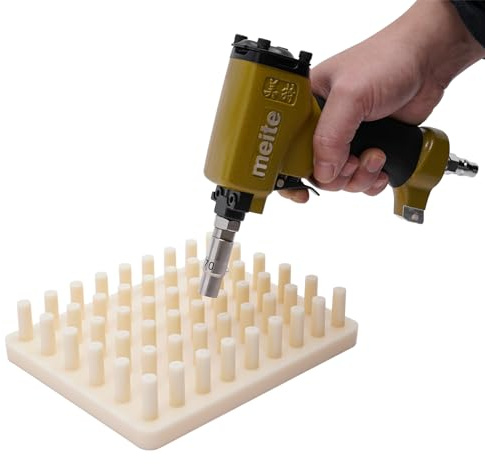 Loobiiny Pneumatischer Nagelpistole,Druckluft Nagler Tacker,54 NäGel (Nicht Inbegriffen),PistolennäGel,Nagelentferner Nagelabzieher