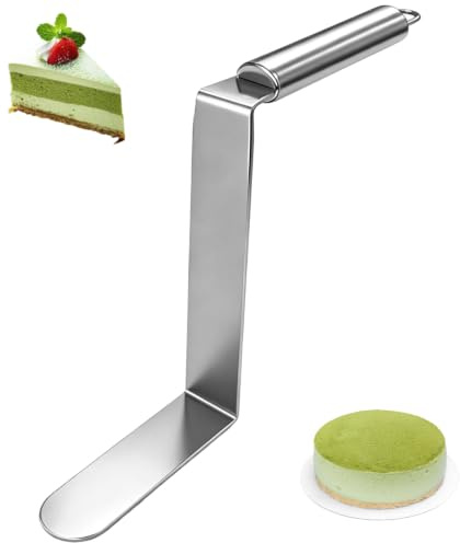 Vinkelpalett extra hög, rostfritt stål mousse tårta tillbehör | Vinklad vinkelpalett i rostfritt stål, vinkelpalett tårta, fflexibel, bakning och dekoration