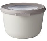 Mepal - Multi Bowl Cirqula Round - Vorratsdose mit Deckel - Geeignet als Luftdichte Aufbewahrungsbox für den Kühlschrank, Mikrowellengeschirr & als Frischhaltedosen - 500 ml - Nordic White