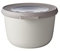Mepal - Multi Bowl Cirqula Round - Vorratsdose mit Deckel - Geeignet als Luftdichte Aufbewahrungsbox für den Kühlschrank, Mikrowellengeschirr & als Frischhaltedosen - 500 ml - Nordic White