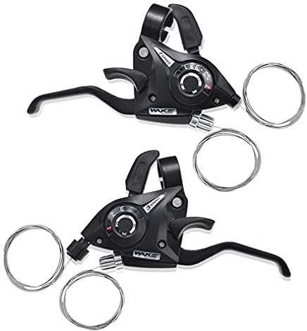 BESNIN Shifter and Brake Combo - 3x7 21Speed Mountain Bike Shifters & Left/Right Brake Lever Set