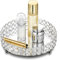 Vassoio rotondo in cristallo a specchio, vassoio da trucco da 8 pollici, vassoio per cosmetici, vassoio per gioielli, vassoio decorativo rotondo per profumi, gioielli, cibo, decorazione per comò