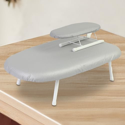 Planche à Repasser De Table avec Mini Planche à Repasser à Manches - IdéAle pour Les Petits Espaces, Mini Planche à Repasser Portable pour La Couture, La Salle D'Artisanat, La Maison, Le Dortoir, Les