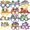 HOWAF 24 Pack Nativity Religious Christmas Glasses Novelty Paper Xmas Glasses Photo Props Christmas Decoration Costume Accessories Party Glasses Frame for Kids Adults Christmas Party Favors Gift