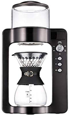XFZJCHAP Cafetera De Grano A Taza, Cafetera Café Expreso Automático Inteligente Comercial Boutique Una Olla Control De Temperatura Café (Negro) (Negro)