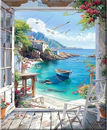 LZLHDE diamond painting, Diamond Painting Erwachsene Landschaft, 5D Diamant Painting Bilder, DIY Mosaikherstellung Bastelset Geeignet Als Geschenk, Zur Entspannung und Als Wanddeko(30x40cm)