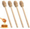 Wooden Honey Mixing Stirrer, 4 Pcs 6 Inch Honey Dipper Sticks, Honey Spoon Long Handle Wood Honey Spoon Stir Bar, Honey Drizzler for Honey Jar Dispense Drizzle Wedding Favors and Kitchen Tools