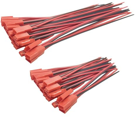 20 Pairs 22AWG JST Plug Connector 100mm and 150mm 2 Pin Male and Female Connector Wire Cable for LED Strip Lights