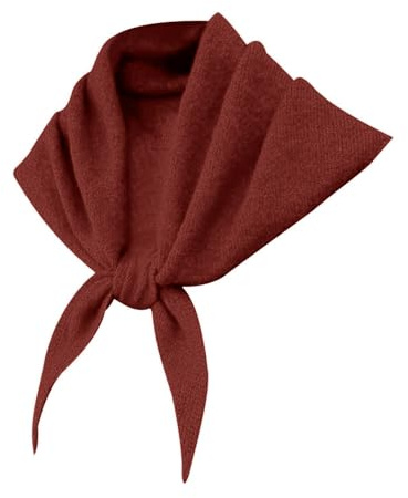 Knitted Triangle Scarf for Women 2025 Plain Warm Autumn Ladies Girls Neckerchief Solid Color Vinatge Wrap Neck Cover Soft Cozy Winter Going Out Headscarf Easy To Carry
