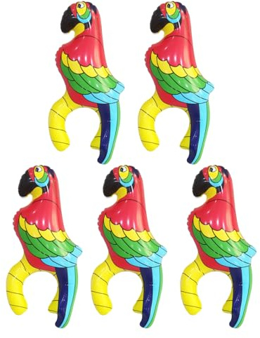 DUINIU 5 Pezzi Giocattoli Gonfiabili per Pappagalli, Giocattoli Creativi, Accessori per Abbigliamento da Gioco di Ruolo, Accessori per Feste.