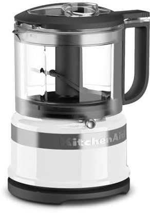 KitchenAid Cordless Chopper KFC3516WH 3.5-Cup Mini Food Processor-White, Plastic
