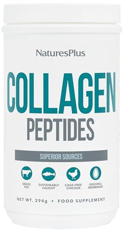 NaturesPlus Collagen Peptides Powder - Sustainable Hydrolysed Multi Collagen Supplement, 6 Major Types of Collagen - Non-GMO, Gluten Free, Halal - 294 g