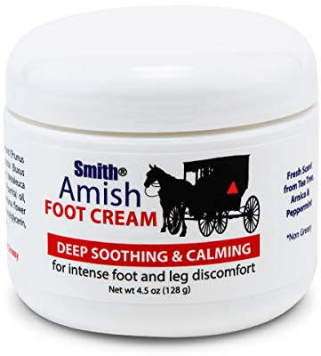 Smith Amish Foot Cream, Deep Soothing and Calming to Foot and Legs. 4.5 oz