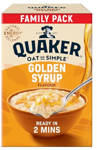 Quaker Oat So Simple Family Pack Golden Syrup, 20 x 36g