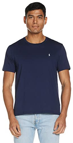 Ralph Lauren S/S Crew Slip Top, Blue (Cruisenavy), Size M, blue, M