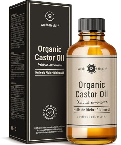 Rizinusöl BIO kaltgepresst als Haaröl 100ml - für Haare, Wimpern & Augenbrauen