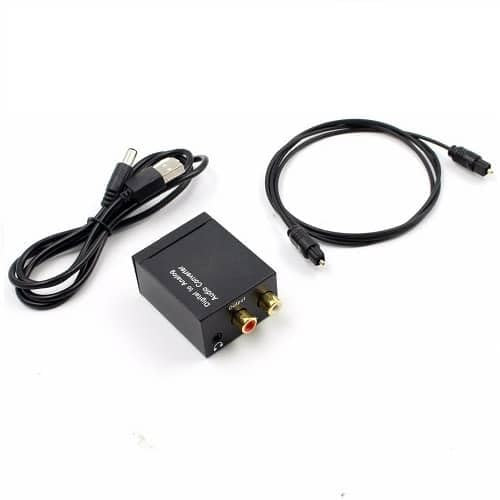 CABLEPELADO - Kit Convertidor de Audio Digital a Analógico – SPDIF a Estéreo 3.5mm y – Decodificador de Señal Óptica y Coaxial a Analógica - Configuración Sencilla