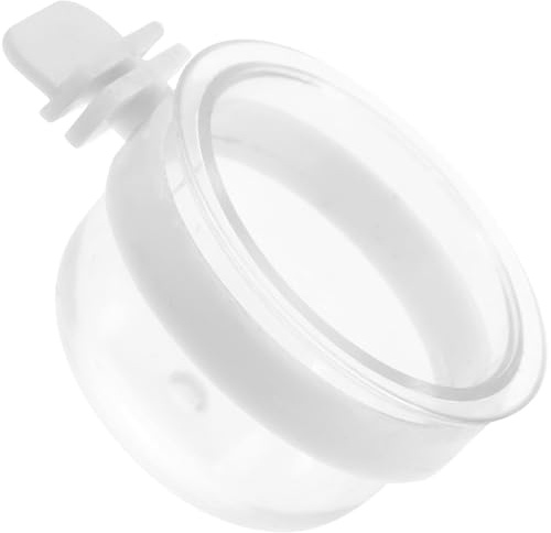 COMPUKAS Mangeoire pour Cage à Perroquet en PVC Réutilisable Support Suspendu, Bol Transparent Amovible pour Oiseaux et Perruches en Cage Filaire