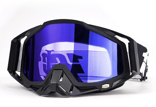Gykutix Occhiali Motocross Occhiali da Moto Antipolvere Occhiali da Motocross Mascherina Motocross Occhiali di Sicurezza per Moto, ATV, Casco Compatibile