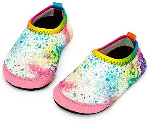 Yorgou Scarpe da Acqua Bambini Antiscivolo Scarpe da Immersione Rapida Asciugatura Scarpe da Immersione da Spiaggia Ragazze Ragazzi