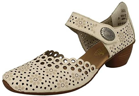 Rieker Pia Womens Open Court Shoes 6.5 UK Cream