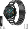 Aimtel Armband Kompatibel mit Huawei Watch GT 2/GT3 46mm Armband/Huawei Watch 3 Armband,22 mm Edelstahl Metall Ersatzarmband für Huawei GT 2/GT 2e/H GT/GT 2 Pro/Active/Huawei Watch 3/3 Pro/4/4 Pro