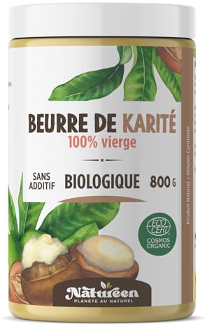 Beurre de Karité Bio - Non raffiné 800g x 4-100% Végétal - 100% Vierge - Planète au Naturel - cheveux - corps - visage - pur - Végan