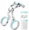Dissolvant D'insertion de Lentilles de Contact pour Femmes, Applicateur Lentille de Contact, Accessoires de Lentilles pour Voyager, Outil de Port de Lentilles de Contact pour Les Soins Oculaires