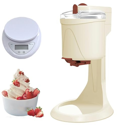 ELIKBH Machine à crème glacée Molle pour la Maison Machine à Glace végétalienne Machine à crème glacée Molle Machine à Desserts aux Fruits Bricolage pour la Maison