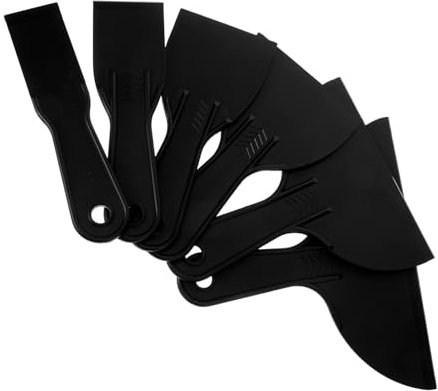 Yardenfun 6pezzi Raschietti Per Parati Strumenti Ergonomici Per Smoothing e Applicazione Di Pellicole Auto Adatti Putty e Vernice Raschietto Per Lavori Di Finitura e Decorazione