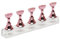 WeddHuis 1 Sets Magnetische Nagelspitzen Halter, Acryl-Nagelständer, Acryl Nägel Kunst Praxis Ständer, Nagelübungsständer mit Klebe Knete, DIY Nagelkunst Ständer, Falsche Nagelspitze Maniküre Werkzeug