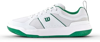 Wilson Pickle Pro Herren-Pickleball-Schuhe, Klassisches Design, Hervorragende Passform, Robuste Struktur, Mit atmungsaktivem Mesh, Bosphorus/Weiß/Bosphorus, Größe 6,5