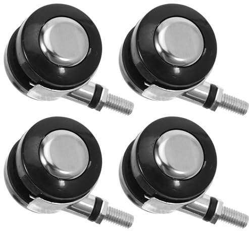 jojofuny 4pièces Lot de Roulettes Pivotantes pour Chaise de Bureau de Rechange Compatibles avec Sols Durs et Moquettes Installation Facile