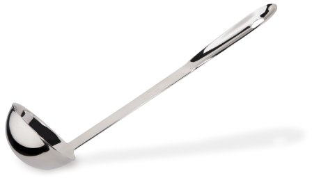All-Clad Specialty Stainless Steel Kitchen Gadgets Large Soup Ladle Kitchen Tools, Kitchen Hacks Silver