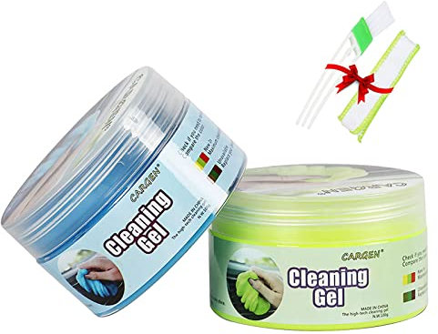 CARGEN 2 Pezzi Di Gel Detergente Per Detergente Per Interni Auto Stucco Per Pulizia Rimozione Tastiera Detergente Detergente Antipolvere Universale Per Auto Laptop Home
