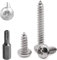 FarDeer Edelstahl Knopfkopf Schrauben Sicherheit Blechschrauben Torx Blechschrauben Sicherheit Silber Schrauben Anti-Diebstahl Manipulation Proof. (M5*20mm * 50pcs)