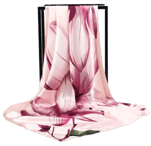 KGDUYC Foulard, Sciarpa Leggera e Elegante per Cerimonia - Stola Donna di Seta Liscia, Scialle Lungo e Caldo (90 * 180 cm)