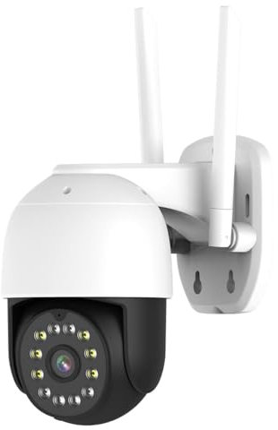 INKOVIDEO INKO-TY509 4 MP WLAN PTZ Überwachungskamera mit Smart H.264+ Videokomprimierung, Bewegungserkennung, Nachtsicht bis zu 25 m, Zwei-Wege-Audio, unterstützt MicroSD-Karten bis zu 128 GB