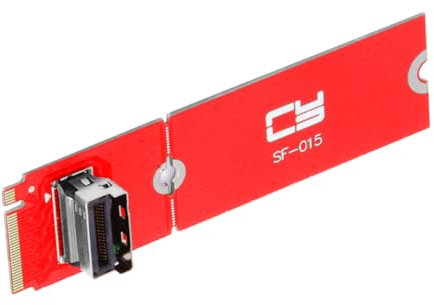 NFHK PCI-E 4.0 M.2 M-Key to MCIO Mini Cool Edge IO Female Host Adapter for PCIe Nvme SSD 2280 2230