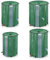 LILIIN Depósito de agua de lluvia plegable de 750 L, depósito de agua de lluvia, depósito de agua con válvula de drenaje, almacenamiento de agua de PVC, incluye rejilla de entrada de agua, 198