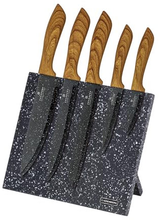 EDENBERG EB-970 Set de couteaux en acier avec bloc magnétique, cadeau, cuisine moderne HIT!!