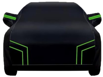 Telo Copriauto per Lancia Dedra 1989-2000,Copriauto da Esterno Impermeabile Antipolvere Antigraffio Coperture Auto Complete Traspirante Copriauto(Black Green)