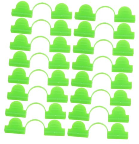 CANIGHT 50stücke Kunststoff Befestigungsclips Für Gewächshäuser Windfeste Doppelkopf-clip-vorrichtung Sicheren Befestigung Von Folien Und Materialien Garten Und Gewächshaus