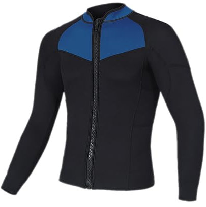 YOSUWOAI Combinaison en néoprène à manches longues pour homme - Protection solaire - Fermeture éclair sur le devant - Surf - Kayak - Planche à voile - Bateau à moteur - Surf - Surf - Veste de plongée