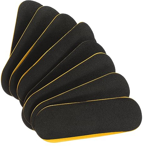 JOINPAYA 10 Pièces Autocollants en Mousse Antidérapante pour Skateboard à Doigts, Adhésifs à Deux Côtés Noirs, Élasticité et Flexibilité, pour Entraînement et Compétition