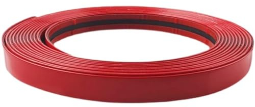 SXJY 16,4 fot självhäftande dekorlist för stötfångare, fönster, dörrar, kaross, dekorativa ytor för möbler och hem (röd, 20 mm (0,78 tum)