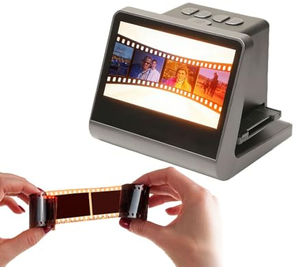 Scanner Film Per Diapositive E Negativi Con Schermo LCD HD 5 Pollici, Sensore CMOS 24MP Con Interpolazione 48MP, Digitalizzazione Film 35mm 135 110 126KPK
