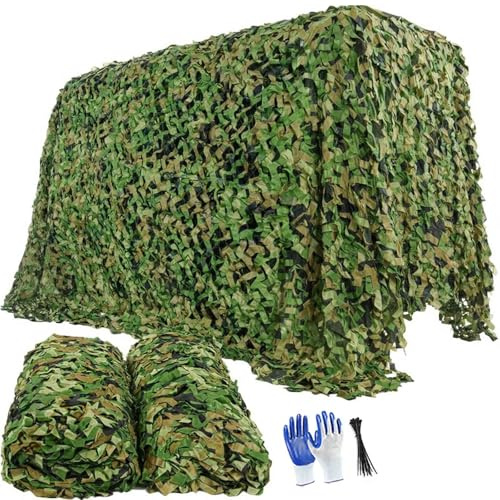 6x4m Military Camouflage Net, Waterproof Oxford Fabric Sunscreen Camo Netting, Outdoor Camping Camo Net, for Garden, Hunting, Camping, Car Cover, Fence Decoration